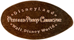 DT0026p Disneyland Pressed Penny Collector Walt Disney World backstamp