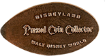 DT0028p Disneyland Pressed Coin Collector Walt Disney World stampback