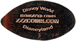 DT0033p Disney World, Elongated Coins, ZZZCOINS.COM, Disneyland