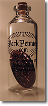 ParkPennies.com Pressed Penny in a Bottle