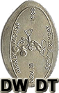 Disney tribute pressed coins