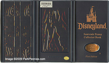4 Walt Disney World Elongated Pressed Penny Souvenir Album Book / 