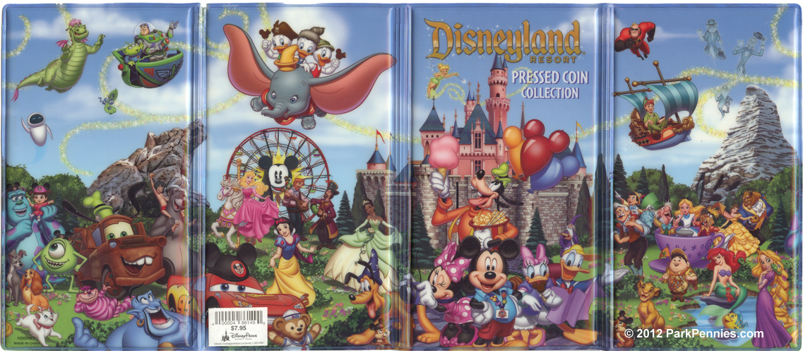 Elongated Pressed Penny Souvenir Album Book // Disneyland 1