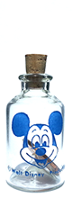 Blue Mickey Penny in a Bottle