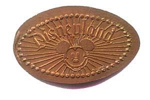 Small Mickey Rays Penny Press Machine Coin