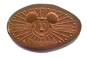 Puffy Ears Mickey Mouse Penny Press Machine Coin
