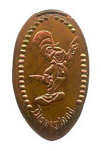 Jiminny Cricket Penny Press Machine Coin