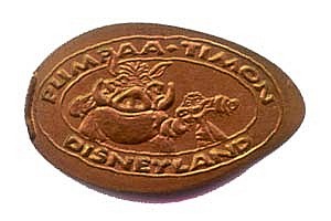 Pumbaa and Timon Penny Press Machine Coin