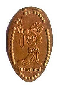 Sorcerer Mickey Penny Press Machine Coin