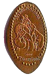 DL0098 RETIRED Cruella DeVil corrected spelling pressed penny or pressed penny image. 