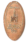 Tencennial Celebration Disneyland Magical Milestones elongated pressed penny coin image