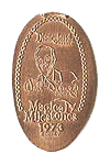 The Walt Disney Story opened in the Main Street Opera House Disneyland Magical Milestones elongated pressed penny coin image