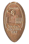 A - E Tickets are retired Disneyland Magical Milestones elongated pressed penny coin image