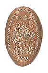 "Party Gras Parade" debuts Disneyland Magical Milestones elongated pressed penny coin image