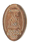 50th Anniversary of Disneyland ®  park Disneyland Magical Milestones elongated pressed penny coin image