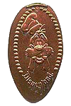 Picture of Disneyland Goofy souvenir pressed pennies - elongated coins.