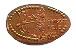DL0034 Retired Steamboat Willie pressed penny.