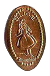 DL0054 Retired Alice pressed penny or elongated coin image.