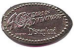 DL0059 Retired 40 Years Anniversary Pressed Nickel elongated coin image. 
