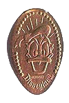DL0061 Retired Donald Duck pressed penny or elongated coin image.