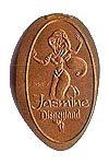 DL0066 Retired Jasmine pressed penny or elongated coin image. 