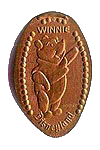 DL0070 Retired Winnie The Pooh pressed penny or elongated coin image.
