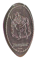 Quasimodo pressed quarter Disneyland souvenir pressed penny, pennies or elongated coin.