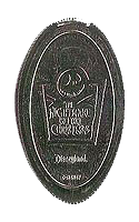 Nightmare Before Christmas logo pressed elongated quarter. Click for larger image.