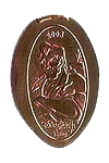 DL0197 RETIRED Gaston Villain pressed penny elongated coin image.