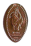 DL0203 Retired Eeyore pressed penny or elongated coin image.