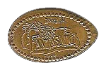 DL0230 RETIRED Fantasmic! squished penny elongated coin image.