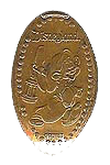  DL0238 RETIRED Dopey squished penny elongated coin image. 
