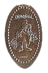 DL0254 RETIRED Bashful Disney pressed penny or elongated Disney coin image.