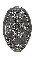DL0256 RETIRED Scary Teddy pressed quarter or elongated Disney coin image.
