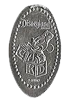 DL0276 RETIRED Baby Minnie Mouse Disney pressed dime or elongated Disney coin image. 