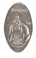 Behemoth Nightmare Before Christmas pressed elongated quarter. Click for larger image.
