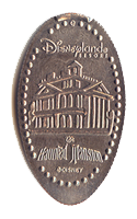 DL0342 RETIRED Haunted Mansion smashed quarter elongated coin image.