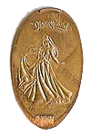 DL0358 RETIRED Princess Aurora, pressed penny elongated coin image.