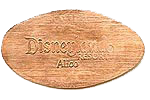 DL0378 DISNEYLAND ® RESORT, ALICE pressed penny backstamp.