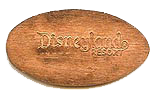 DL0382r Moved to DCA # CA0066 DISNEYLAND ® RESORT pressed penny backstamp. 