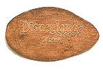 DL0383r Moved to DCA # CA0067ISNEYLAND ® RESORT, Mater pressed penny stampback.
