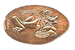 DL0388 Pluto with food Souvenir pressed penny souvenir coin image.