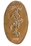 DL0399 Retired Pinocchio Souvenir pressed penny souvenir coin image.