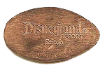 DL0406r DISNEYLAND  ®  RESORT, STITCH smashed penny stampback.