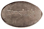 DL0415r DISNEYLAND  ®  RESORT pressed nickel stampback. 