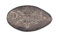 DL0422r / DN0065r DISNEYLAND  ®  RESORT with a large snowflake pressed nickel stampback image.