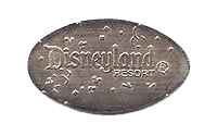 DL0423r / DN0066r DISNEYLAND  ®  RESORT with confetti pressed nickel stampback image.