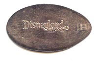 Disneyland pressed quarter reverse for DL0425, DL0426, and DL0427
