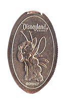 DL0450 Retired Stitch Paw Covering Mouth smashed quarter or elongated coin image.