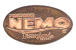 DL0477-479r (Logo) FINDING NEMO ®  DISNEYLAND  ®  RESORT pressed penny stampback or reverse.